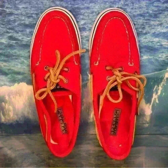 Red Sperry’s Topsider Boat Shoe - Picture 13 of 16